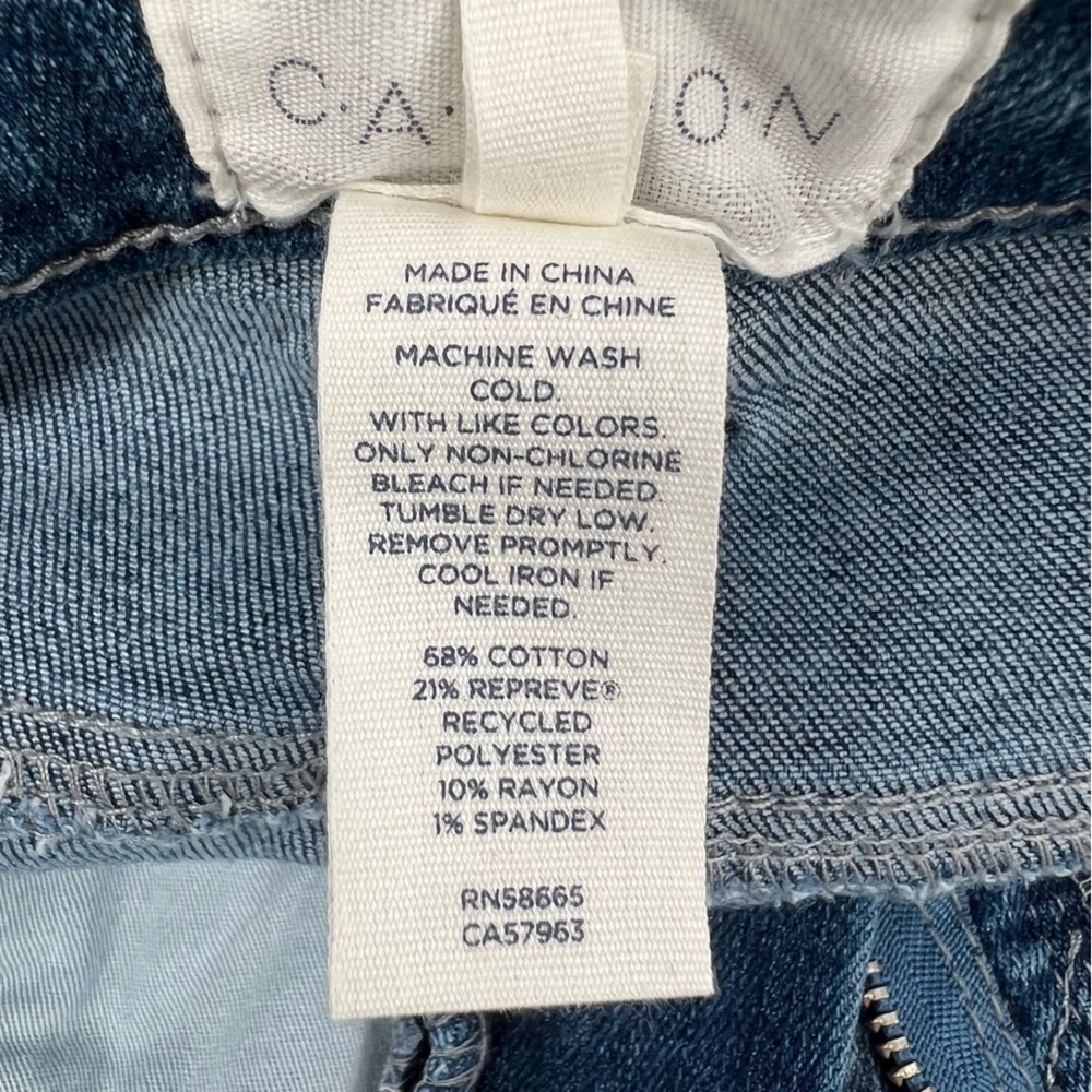 NWT Caslon Skinny Light Blue Vintage Rough Hem Jeans Size 0 Women's - Picture 7 of 7